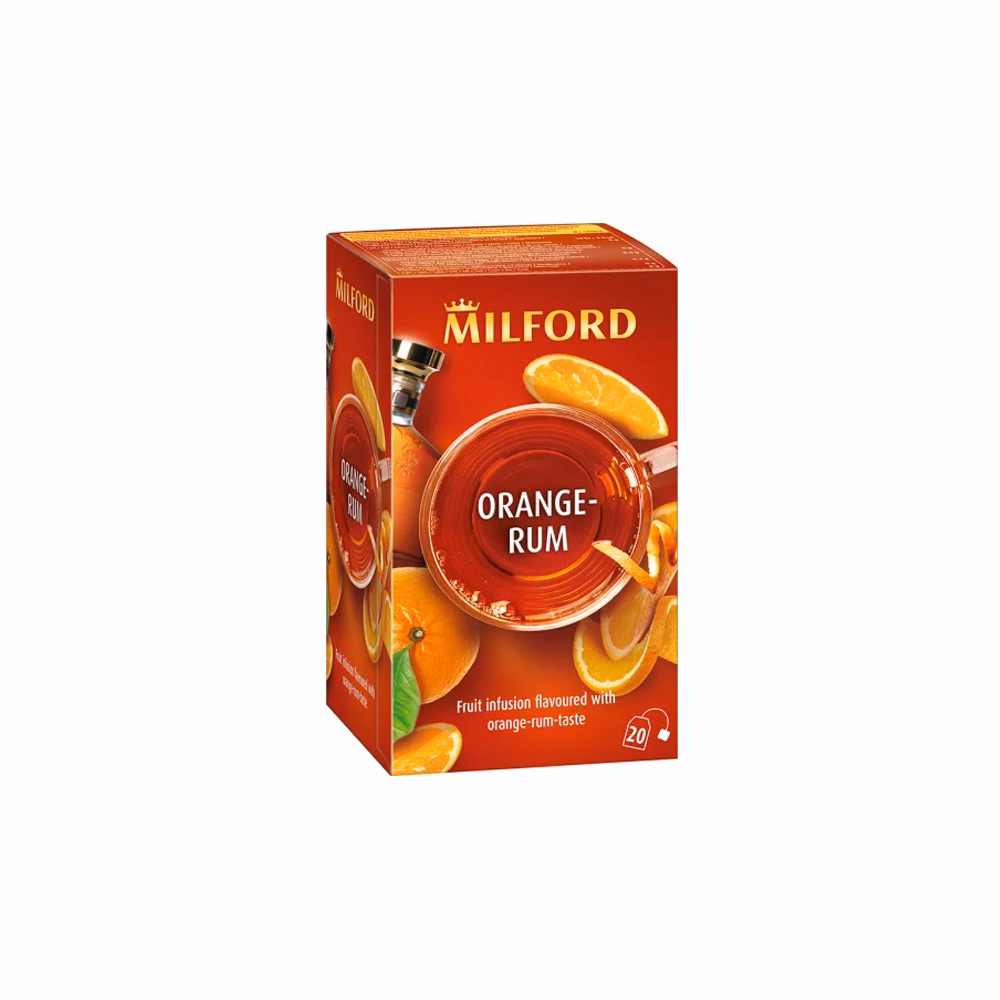 Gyümölcstea MILFORD narancs és rum 20 filter/doboz Gyümölcstea MILFORD narancs és rum 20 filter/doboz