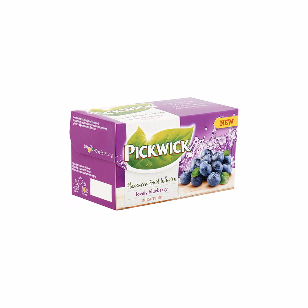 Gyümölcstea PICKWICK Fruit Fusion fekete áfonya 20 filter/doboz