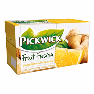 Gyümölcstea PICKWICK Fruit Fusion gyömbér-citrom 20 filter/doboz