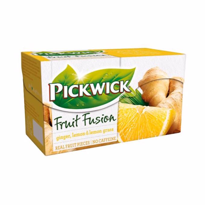 Gyümölcstea PICKWICK Fruit Fusion gyömbér-citrom 20 filter/doboz