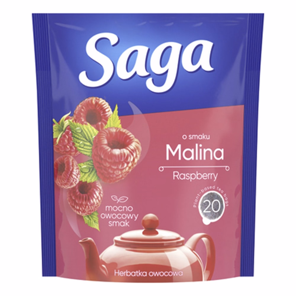 Gyümölcstea SAGA Málna 20 filter/tasak