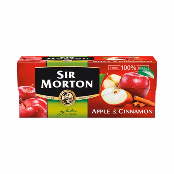 Gyümölcstea SIR MORTON alma-fahéj 20 filter/doboz