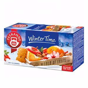 Gyümölcstea TEEKANNE Winter Time alma, narancs, fahéj, mandula keksz ízű 20 filter/doboz