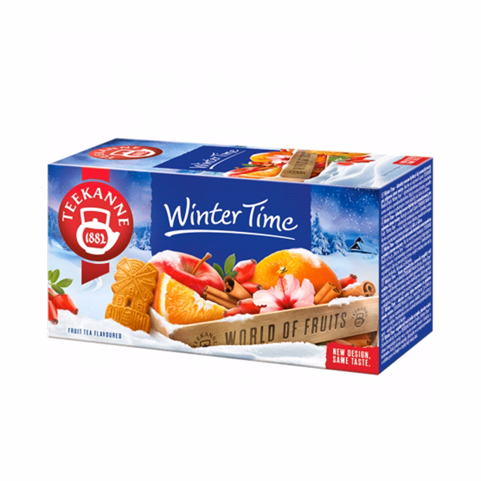 Gyümölcstea TEEKANNE Winter Time alma, narancs, fahéj, mandula keksz ízű 20 filter/doboz