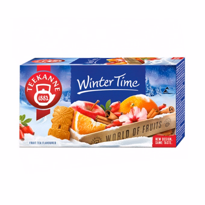 Gyümölcstea TEEKANNE Winter Time alma, narancs, fahéj, mandula keksz ízű 20 filter/doboz