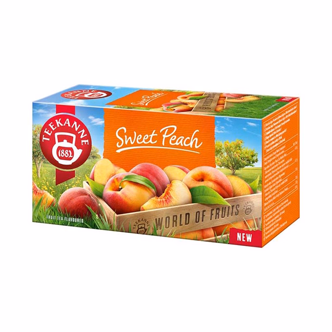Gyümölcstea TEEKANNE World of Fruit Sweet Peach őszibarack 20 filter/doboz