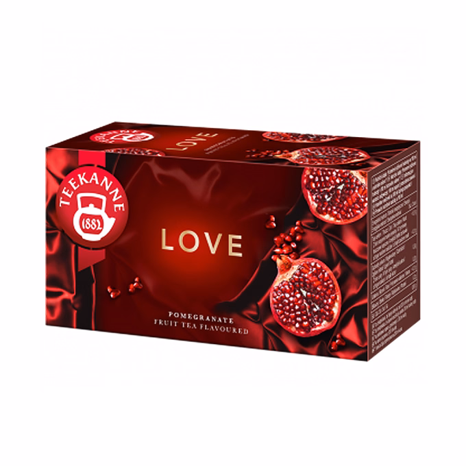 Gyümölcstea TEEKANNE World of Fruits LOVE gránátalma és őszibarack 20 filter/doboz