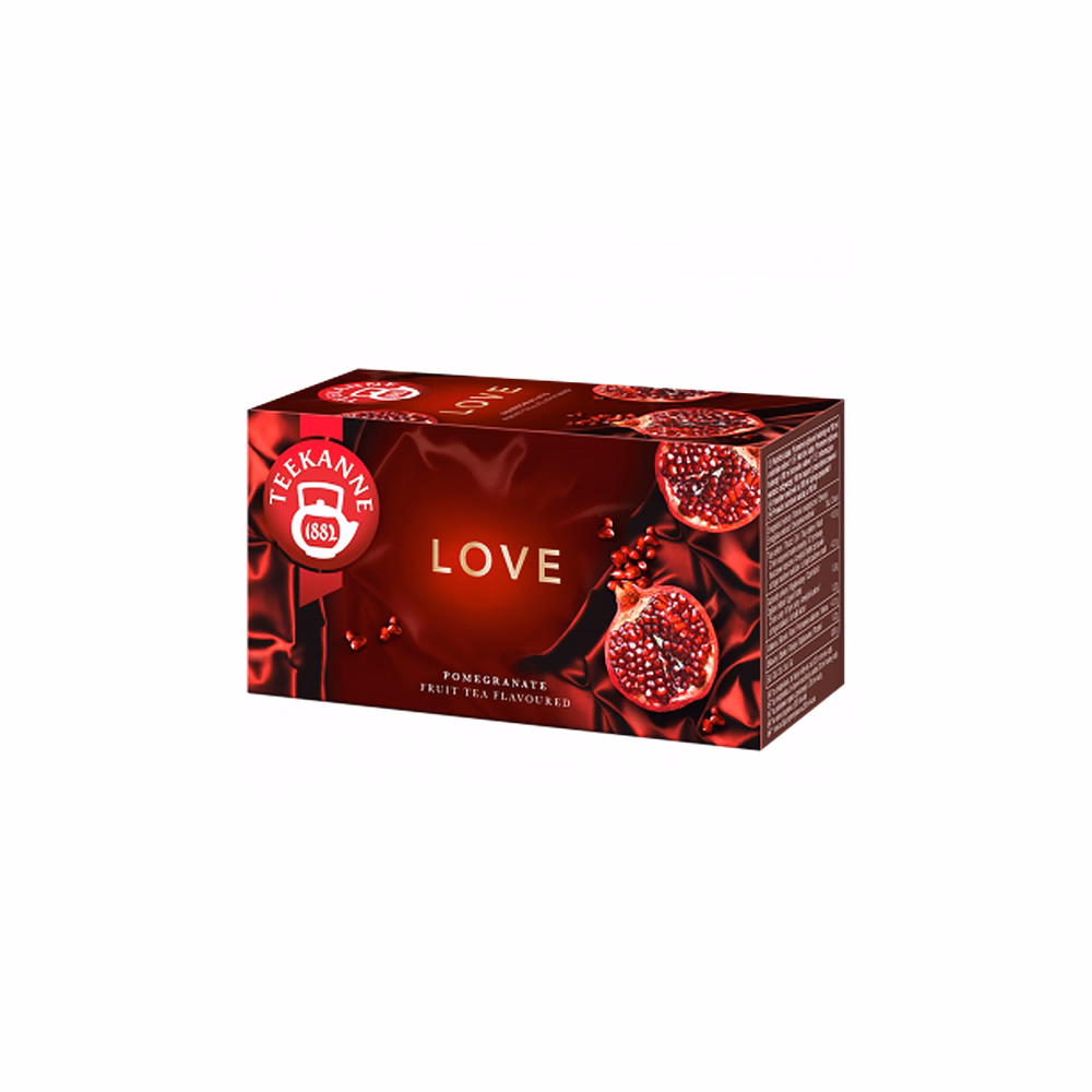 Gyümölcstea TEEKANNE World of Fruits LOVE gránátalma és őszibarack 20 filter/doboz