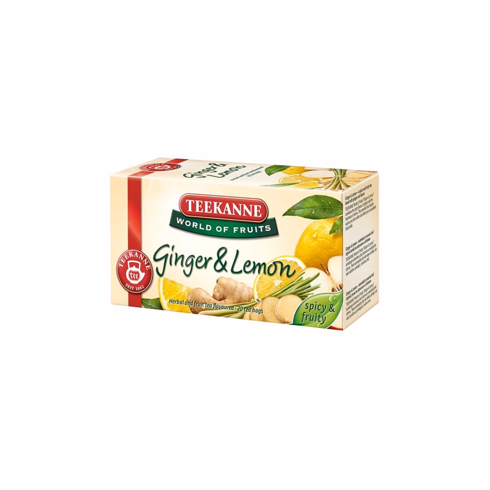 Gyümölcstea TEEKANNE World of Fruits gyömbér-citrom 20x2,5 g