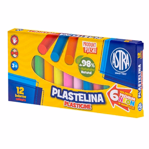 Gyurma ASTRA 12 színű 6 intenzív + 6 neon szín