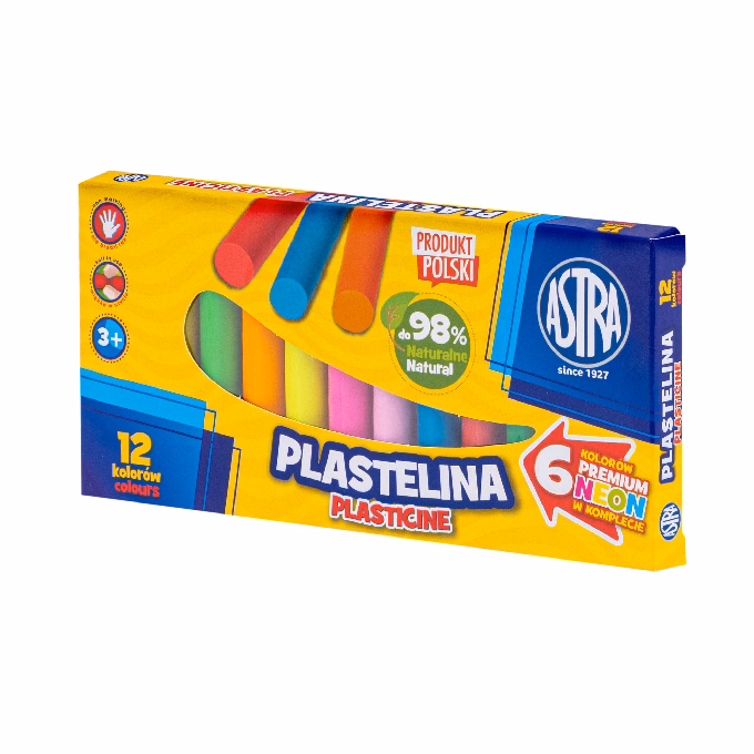 Gyurma ASTRA 12 színű 6 intenzív + 6 neon szín