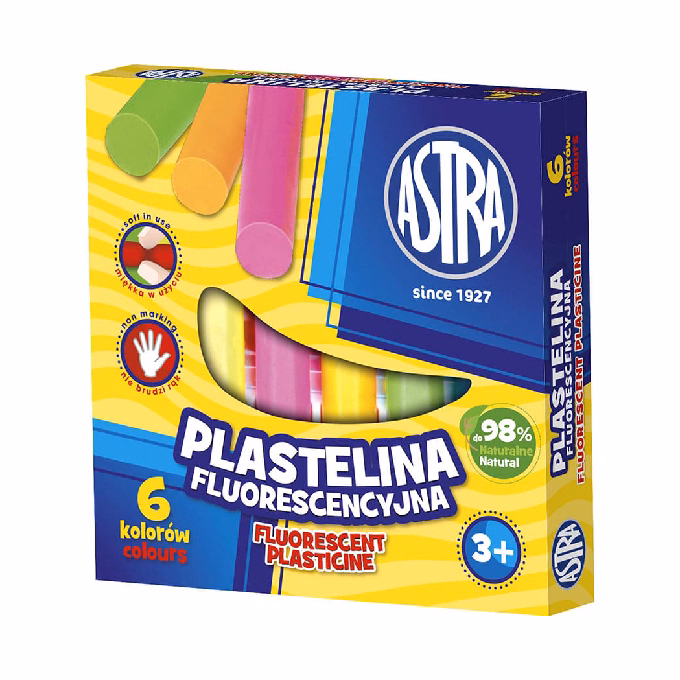 Gyurma ASTRA fluoreszkáló 6 színű
