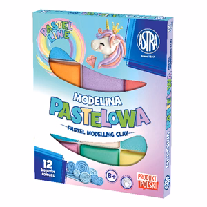 Gyurma ASTRA modellező pasztell 12 színű