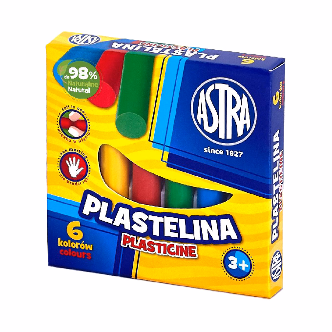 Gyurma ASTRA színes 6 színű