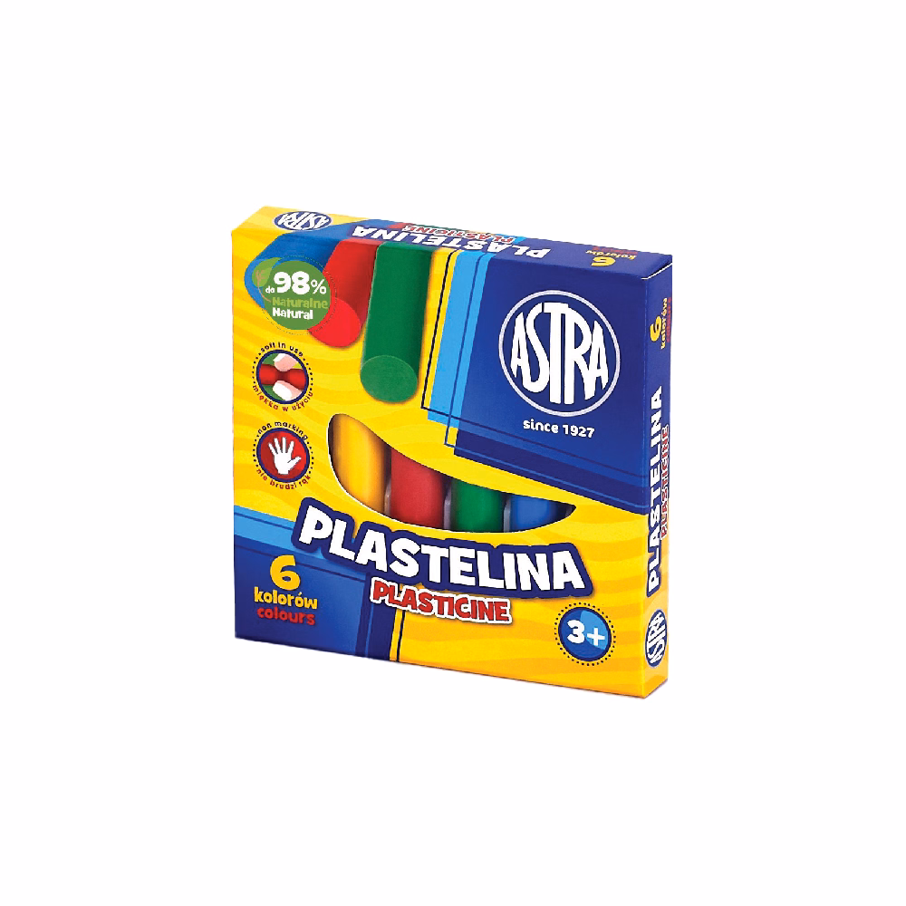 Gyurma ASTRA színes 6 színű