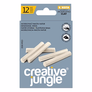 Gyurma CREATIVE JUNGLE grey natúr 200 g 12 darabos