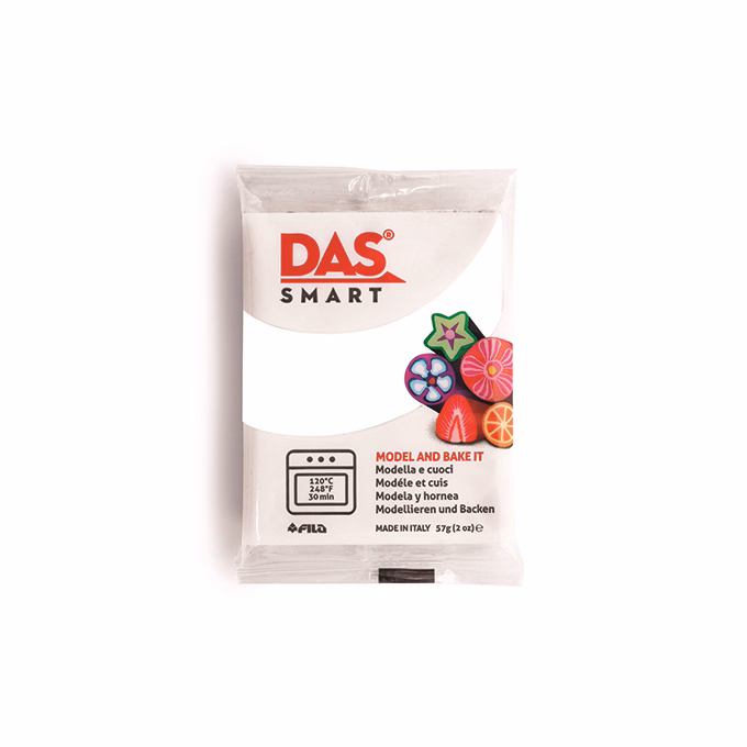 Gyurma DAS Smart süthető és modellező gyurma 57 g fehér