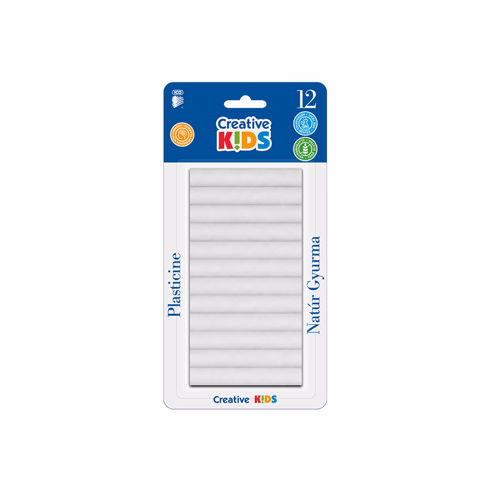 Gyurma ICO Creative Kids natúr 165 g 12 darabos