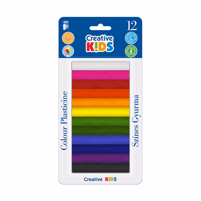 Gyurma ICO Creative Kids színes 165 g 12 darabos