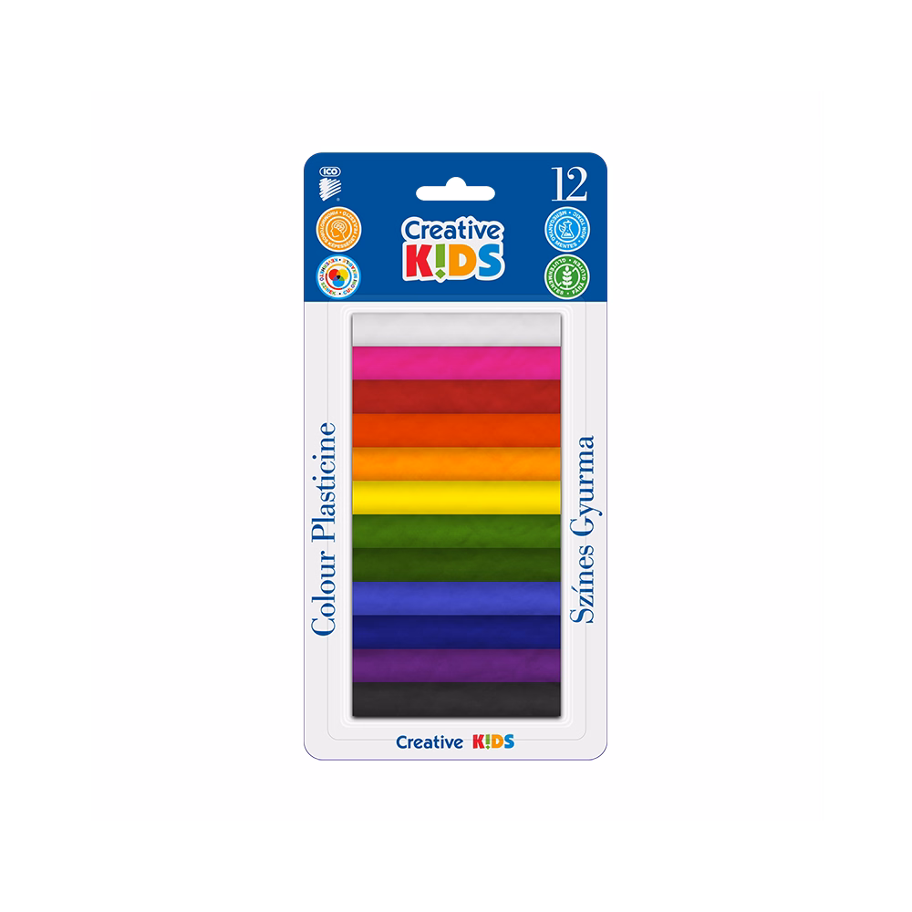 Gyurma ICO Creative Kids színes 165 g 12 darabos