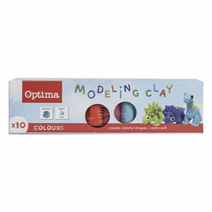 Gyurma OPTIMA színes 200 g 10 darabos