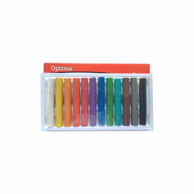 Gyurma OPTIMA színes 200 g 12 darabos