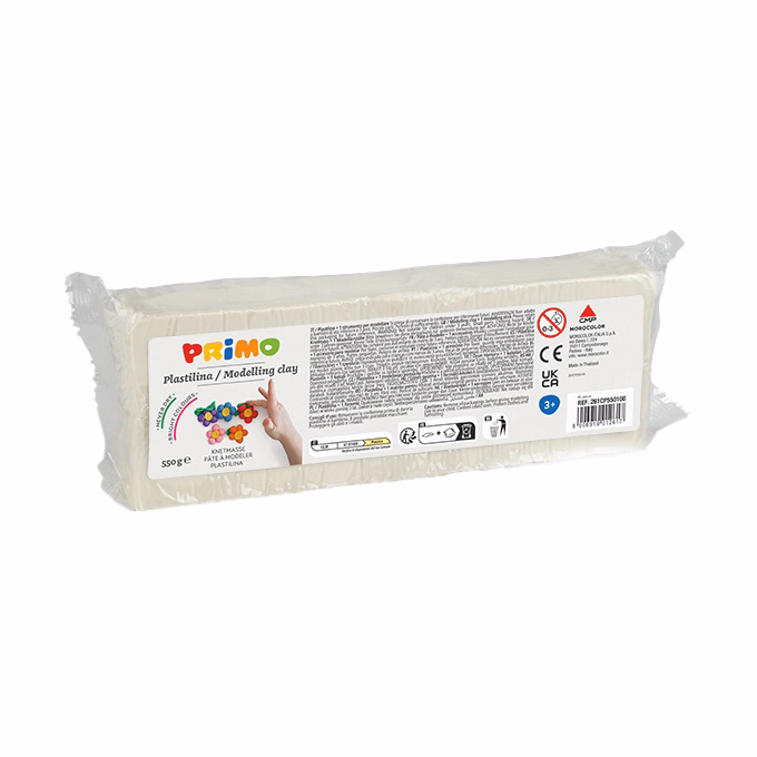 Gyurma PRIMO modellező gyurma 550 g fehér