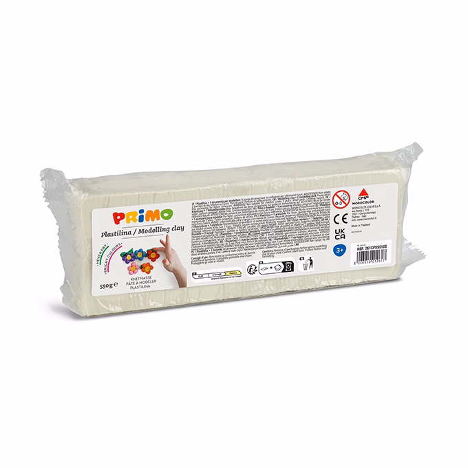 Gyurma PRIMO modellező gyurma 550 g fehér