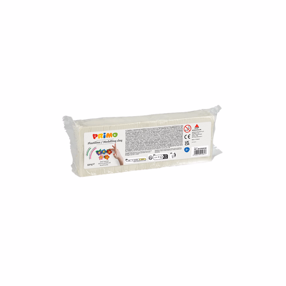 Gyurma PRIMO modellező gyurma 550 g fehér