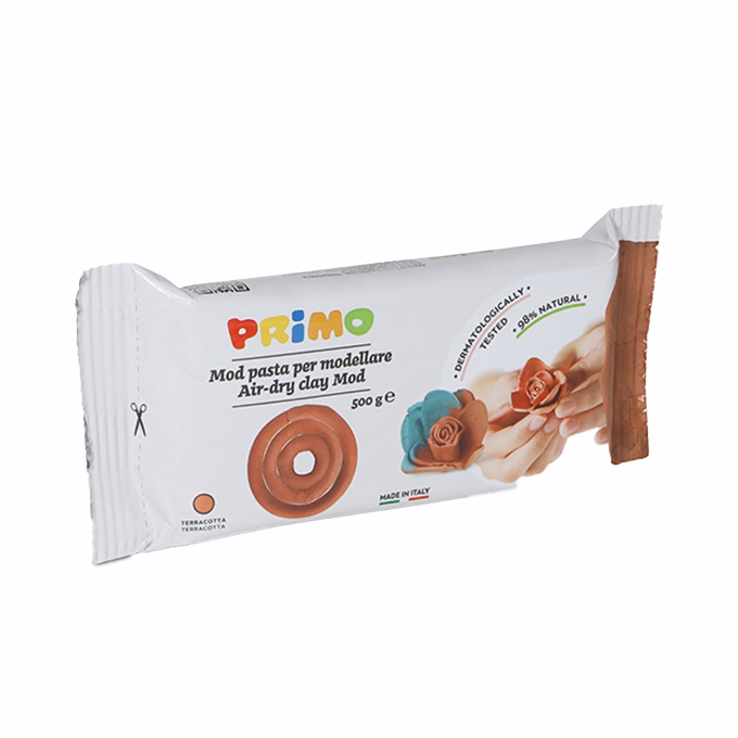 Gyurma PRIMO modellező levegőre száradó 500 g terracotta