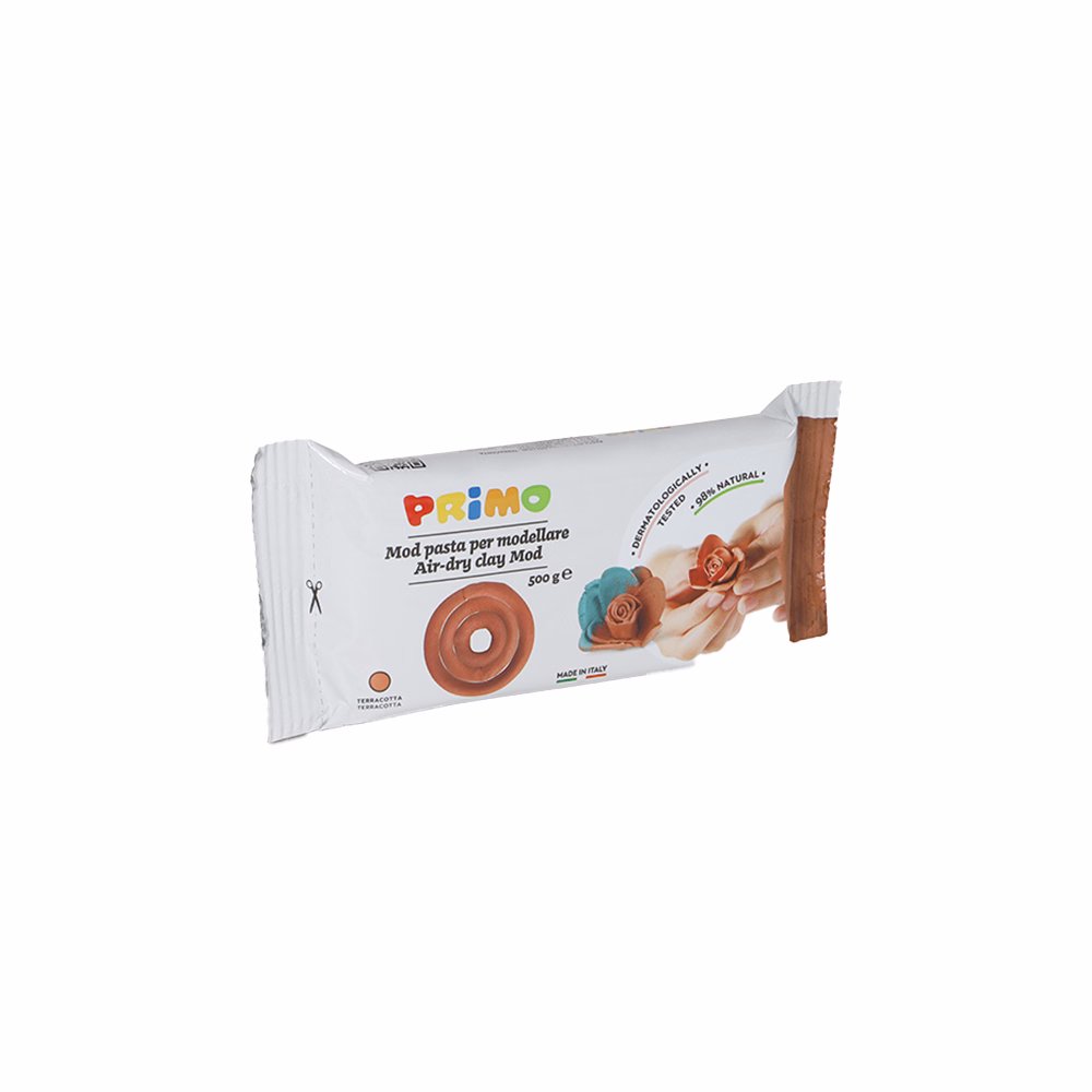 Gyurma PRIMO modellező levegőre száradó 500 g terracotta