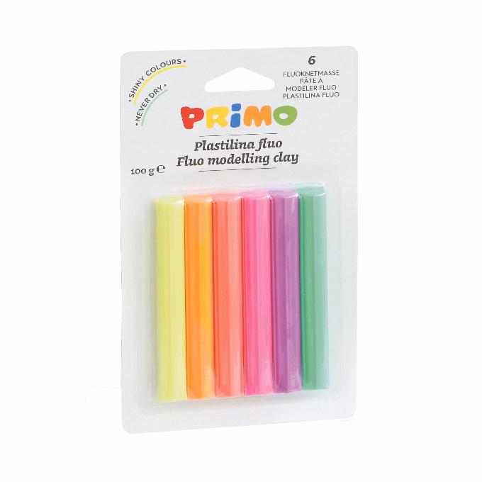 Gyurma PRIMO színes neon 6 szín/készlet