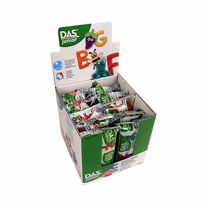 Gyurma display DAS Junior vegyes szín 10x100 g Gyurma display DAS Junior vegyes szín 10x100 g