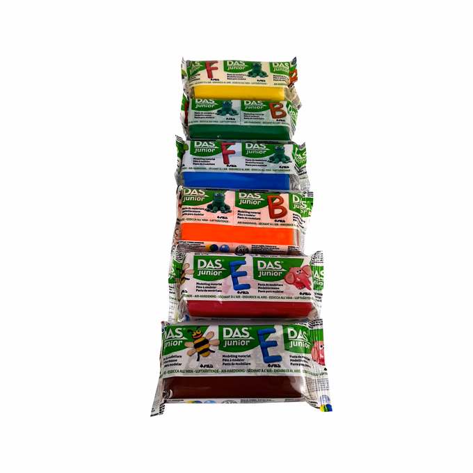 Gyurma display DAS Junior vegyes szín 10x100 g Gyurma display DAS Junior vegyes szín 10x100 g