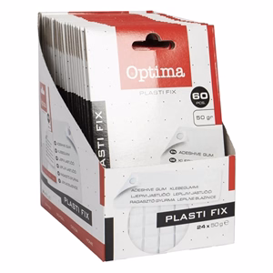 Gyurmaragasztó OPTIMA 50 g fehér 60 kocka/csomag