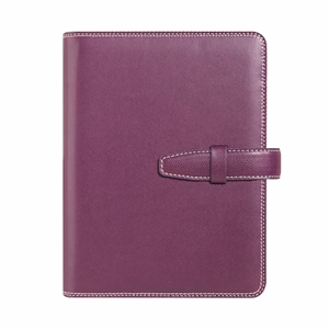 Gyűrűs kalendárium SATURNUS L228 sárga lapos lila műbőr 2026.