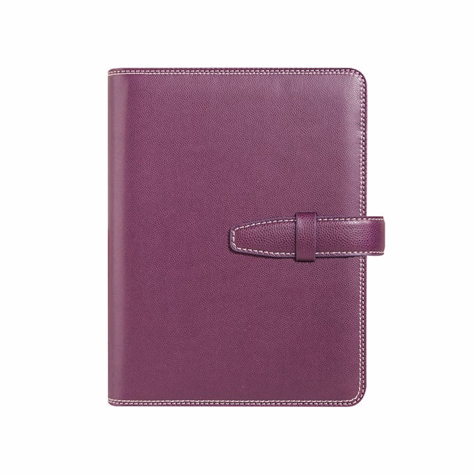 Gyűrűs kalendárium SATURNUS L228 sárga lapos lila műbőr 2026.