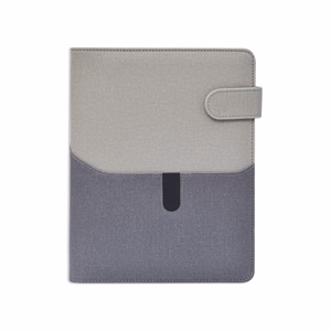 Gyűrűs kalendárium SATURNUS L229 sárga lapos szürke-szürke műbőr 2026.