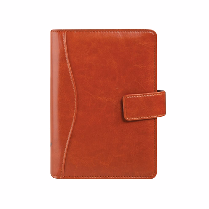 Gyűrűs kalendárium SATURNUS L231 sárga lapos antik barna műbőr 2026.