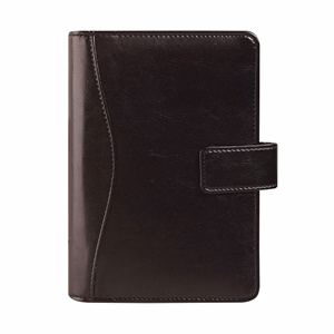 Gyűrűs kalendárium SATURNUS L231 sárga lapos fekete műbőr 2026.