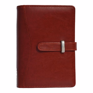 Gyűrűs kalendárium SATURNUS L437 fehér lapos bordó műbőr 2026.