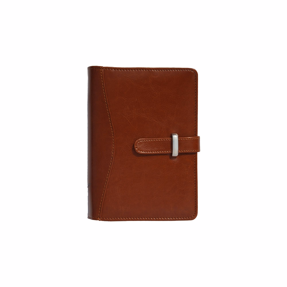 Gyűrűs kalendárium SATURNUS L437 fehér lapos cseresznye műbőr 2026.