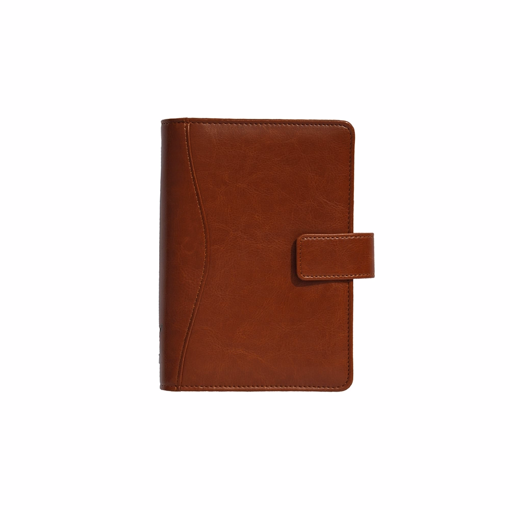 Gyűrűs kalendárium SATURNUS M231 sárga lapos antik barna műbőr 2026.