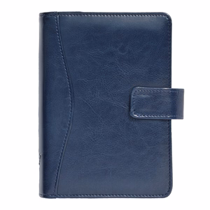 Gyűrűs kalendárium SATURNUS M231 sárga lapos kék műbőr 2026.