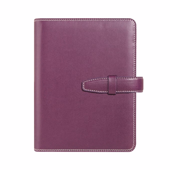 Gyűrűs kalendárium SATURNUS S228 sárga lapos lila műbőr 2026.