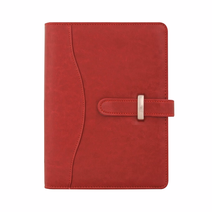 Gyűrűs kalendárium SATURNUS S437 fehér lapos bordó műbőr 2026.