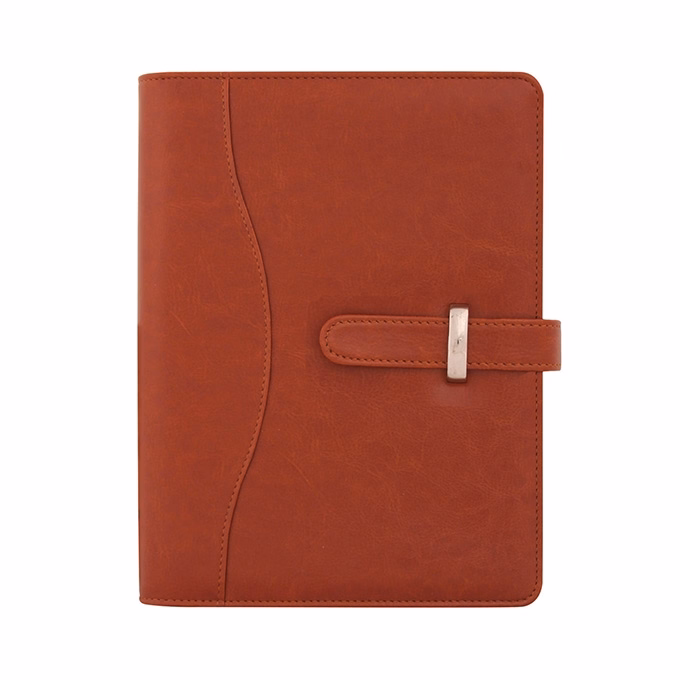 Gyűrűs kalendárium SATURNUS S437 fehér lapos cseresznye műbőr 2026.