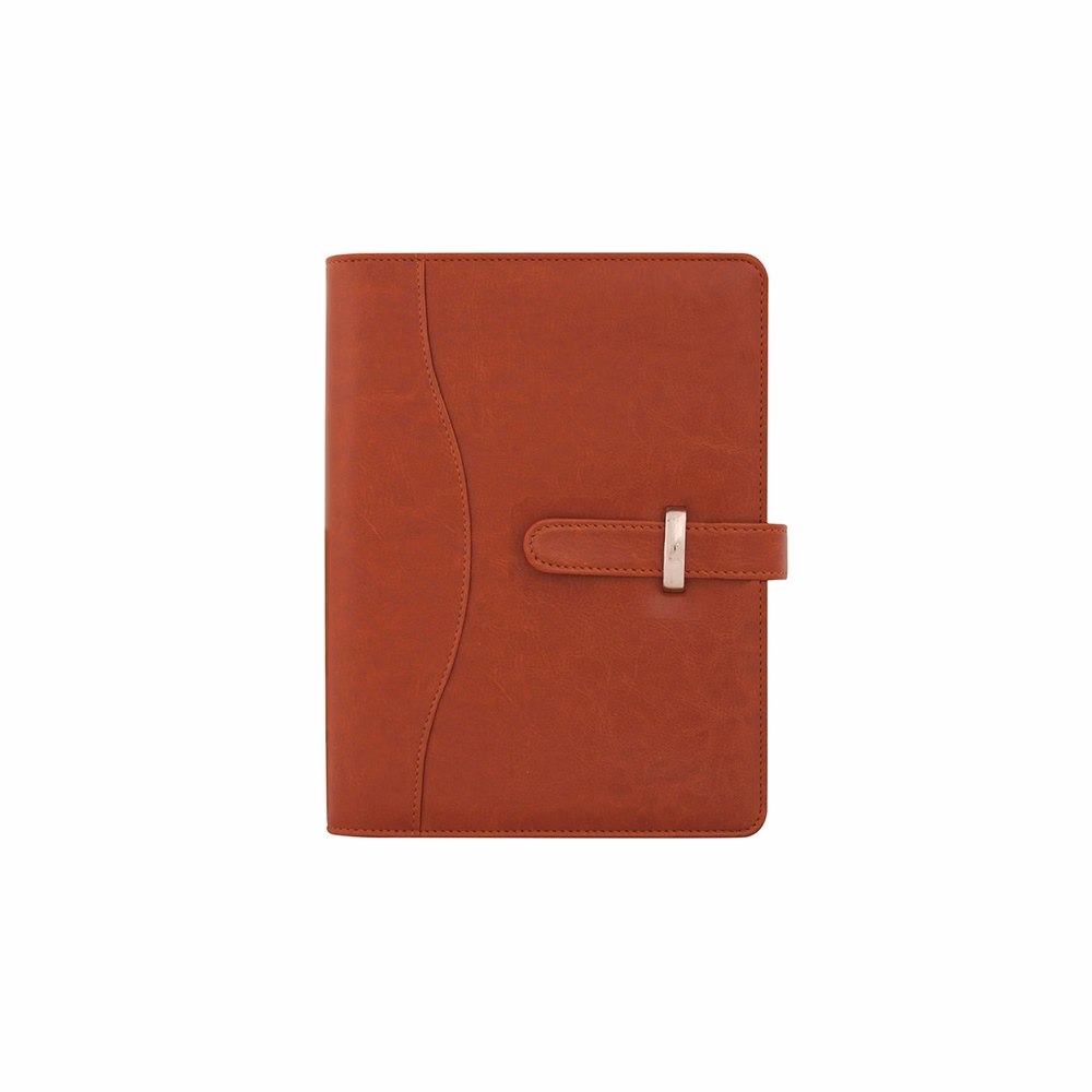 Gyűrűs kalendárium SATURNUS S437 fehér lapos cseresznye műbőr 2026.