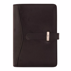 Gyűrűs kalendárium SATURNUS S437 fehér lapos fekete műbőr 2026.