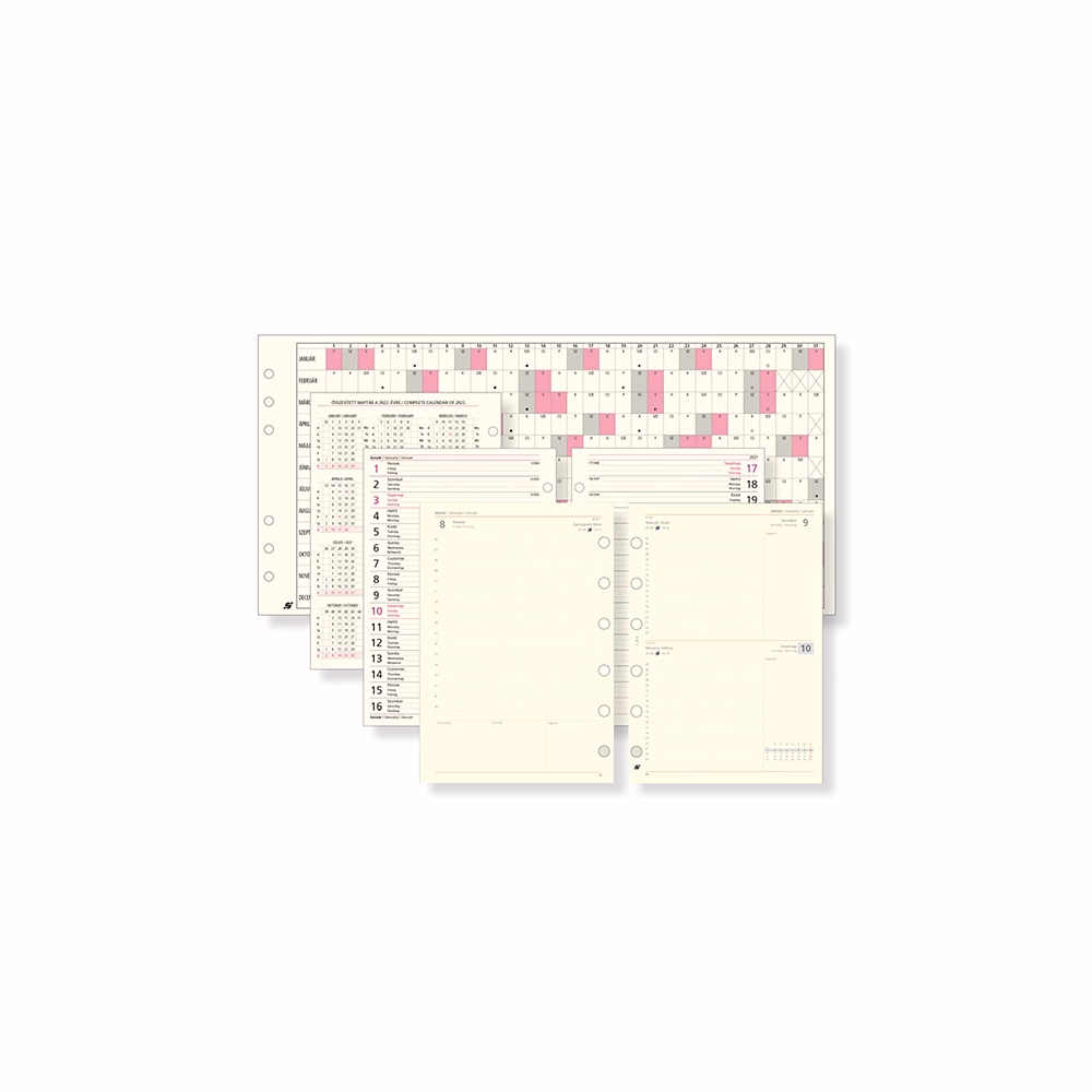 Gyűrűs kalendárium betét SATURNUS L312 napi sárga lapos 2026. Gyűrűs kalendárium betét SATURNUS L312 napi sárga lapos 2026.